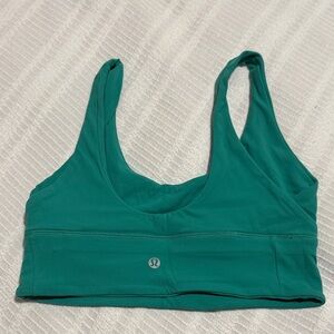 lululemon athletica Teal Scoop-Neck Sports Bra